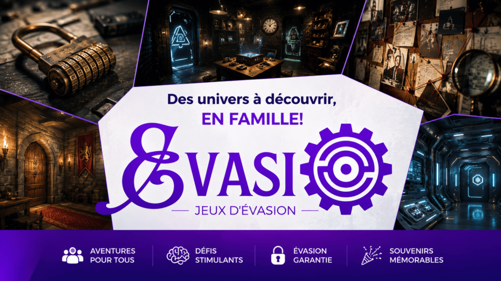 Evasio Jeux d’Évasion escape room experiences for families in Brossard